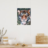 Poster Chat Jungle - Tigre (Cuisine)