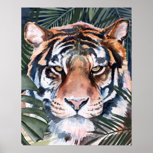 Poster Chat Jungle - Tigre (Devant)