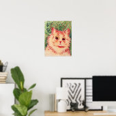 Poster Chat Kaléidoscope, Louis Wain (Bureau à domicile)