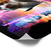 Poster Chat Kitty a fissuré le mur de jeu du mode dieu du (Coin)
