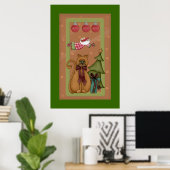 Poster Chat Kitty avec photo d'arbre (Bureau à domicile)