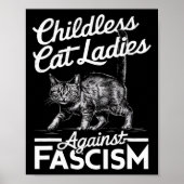 Poster Chat Ladies Against Fascism Fière Feminist (Devant)