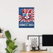 Poster Chat Ladies for Kamala Harris Président 2024 Poste (Bureau à domicile)