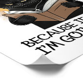 Poster Chat laisse Dieu le réparer parce que si je le rép (Coin)