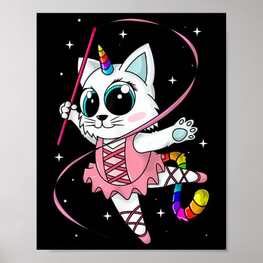 Poster Chat licorne Cati maïs Kittycorn Mignon Kitty Arc- (Devant)