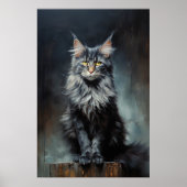 Poster chat Maine Coon (Devant)