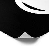 Poster Chat Maison Blanche (Coin)