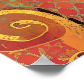 Poster Chat marocain mosaïque voix chic (Coin)