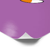 Poster Chat mignon avec Ballons de Coeur Rouge (Coin)