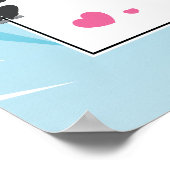 Poster Chat Miraculeux Noir Chibi Accueil Anniversaire (Coin)