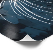 Poster Chat moderne brillant (Coin)