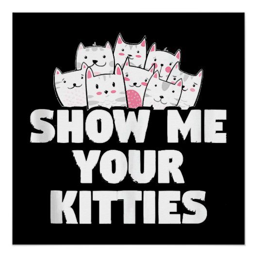 Poster Chat Montre-moi tes chatons (Devant)