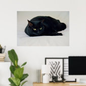 Poster Chat noir (Bureau à domicile)