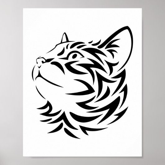 Poster chat noir (Devant)