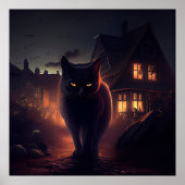 Poster chat noir (Devant)