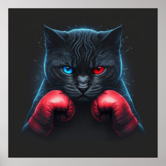 Poster chat noir (Devant)