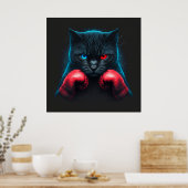 Poster chat noir (Cuisine)