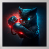 Poster chat noir (Devant)