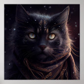 Poster chat noir (Devant)