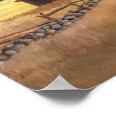 Poster Chat noir à la ferme (Coin)