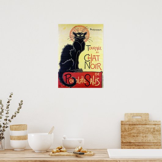 Poster Chat noir, Alexandre Steinlen (Cuisine)