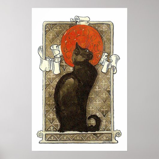 Poster Chat noir, Alexandre Steinlen (Devant)