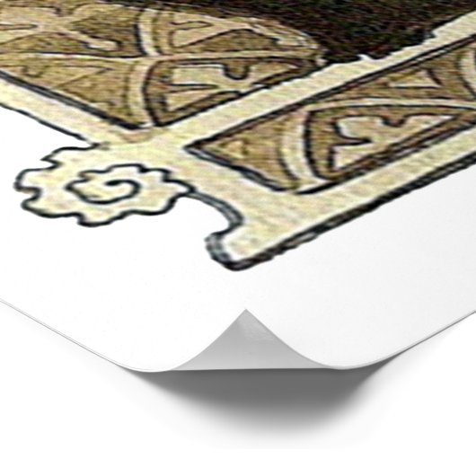 Poster Chat noir, Alexandre Steinlen (Coin)