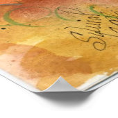 Poster Chat noir avec Citrouille (Coin)