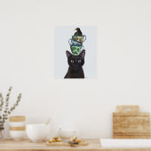 Poster Chat noir avec Teups et Blackbird (Cuisine)