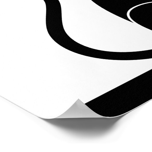 Poster Chat noir, Chat blanc (Coin)