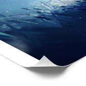 Poster Chat noir dans la prairie magique Starlit (Coin)