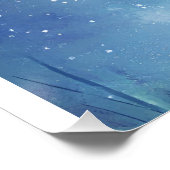 Poster Chat noir dans la prairie magique Starlit (Coin)