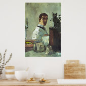 Poster Chat noir du quartier français (Cuisine)