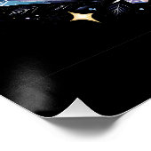 Poster Chat noir en cristal Imaginaire (Coin)