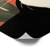 Poster Chat noir et blanc (Coin)