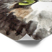 Poster Chat noir et blanc (Coin)