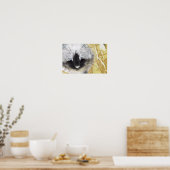 Poster Chat noir et blanc (Cuisine)