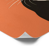 Poster Chat noir et blanc (Coin)