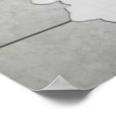 Poster Chat noir et lait déversé (Coin)