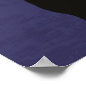 Poster Chat noir et lune (Coin)