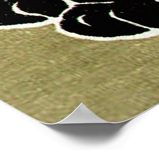 Poster Chat noir Hasegawa Sadanobu III Fin du 20e siècle. (Coin)