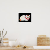 Poster Chat noir japonais, Shotei (Cuisine)