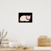 Poster Chat noir japonais, Shotei (Cuisine)