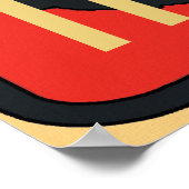 Poster Chat noir, Mardi Gras, modifier le texte (Coin)