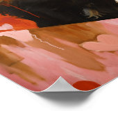 Poster Chat noir mignon (Coin)