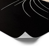 Poster Chat noir mignon (Coin)