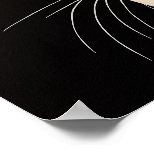 Poster Chat noir mignon (Coin)