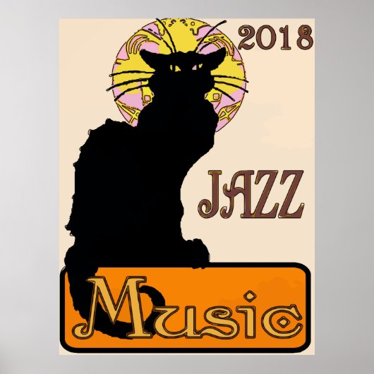 Poster Chat noir, MUSIQUE, 2018 (Devant)
