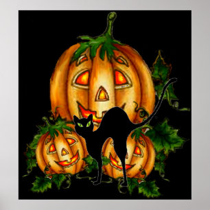 Poster CHAT NOIR par SHARON SHARPE