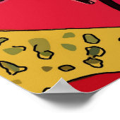 Poster Chat noir par table (Coin)